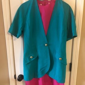 Teacher Barbie Leslie Fay Collections size 10 2 piece dress set